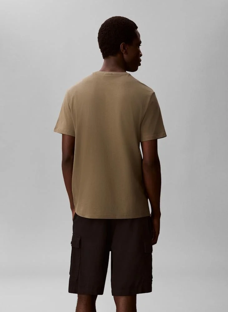 CALVIN KLEIN Micro Logo Crew Neck T-Shirt